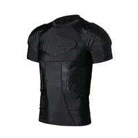 Chemise rembourrée pour hommes, gilet d'entraînement, T-shirt, ensemble court, côtes, cuisses, fesses, protection, Football, basket-ball, Hockey, équipement de protection 4