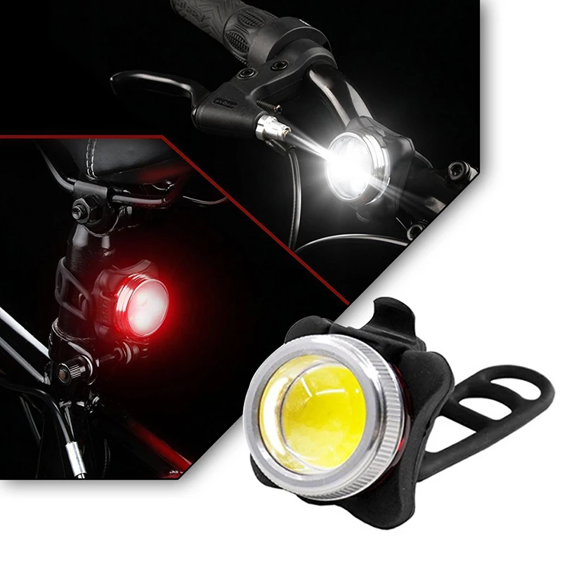 

2018 Bike Taillight Waterproof Riding Rear light Bicycle Light COB Highlight Front Rear Lights USB Charging Waterproof MTB Light