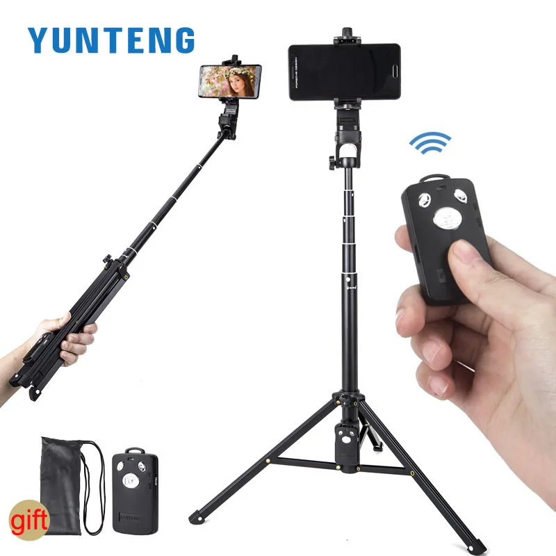 Yunteng VCT 1688 Aluminum Handheld Mini Tripod Self portrait Monopod