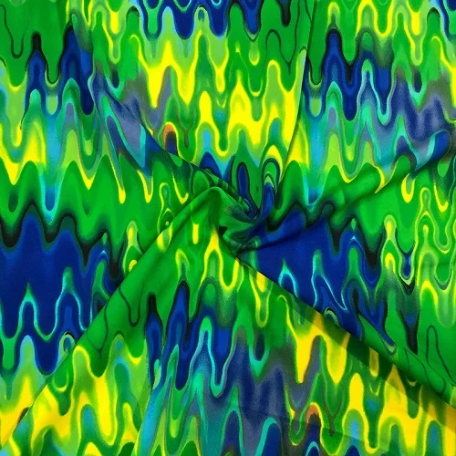 Печатный бифлекс, 175 gsm, ширина 150 см, непрерывный крой, растягивается в 4 направлениях, спандекс, лайкра ткань для купальников, танцевальные костюмы - Цвет: Color 29