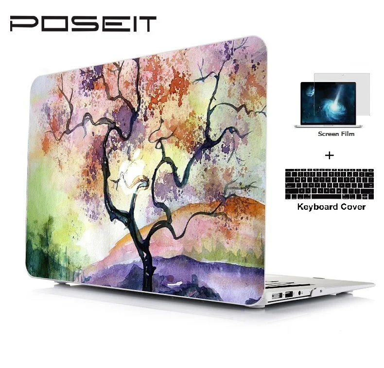 Для Apple Macbook Air 11 13 Pro Retina 12 Touch Bar 15 &quotпластиковый жесткий чехол для ноутбука +