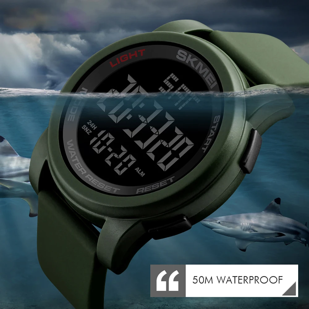 waterproof watch with countdown timer