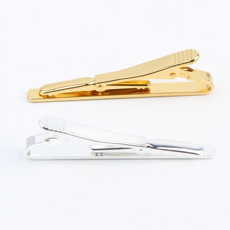 

2017 New Fashion Accessroies Necktie Clip Cufflinks Gold Color Silver Color Tie Clip For Men