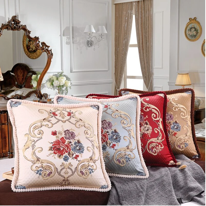 Buy Living room European style pillow case waist holding pillowcase Vintage