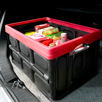 

TG-Motors Car Organizer Car Trunk Storage Box Multi-function Folding Storage Box Trunk Box Bag Trunk Organizer Travel