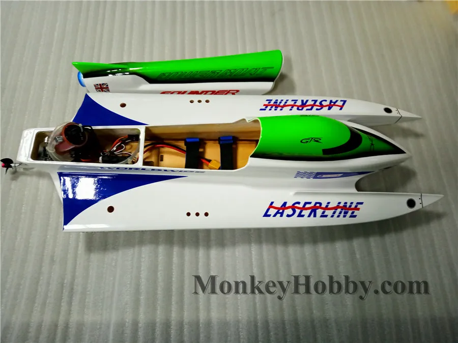 Dragon Hobby LASERLINE 700EP F1 High Speed Racing Speed Boat Flex-Internal 45° Drive W/ ESC 60A Self Righting Function RC Boat