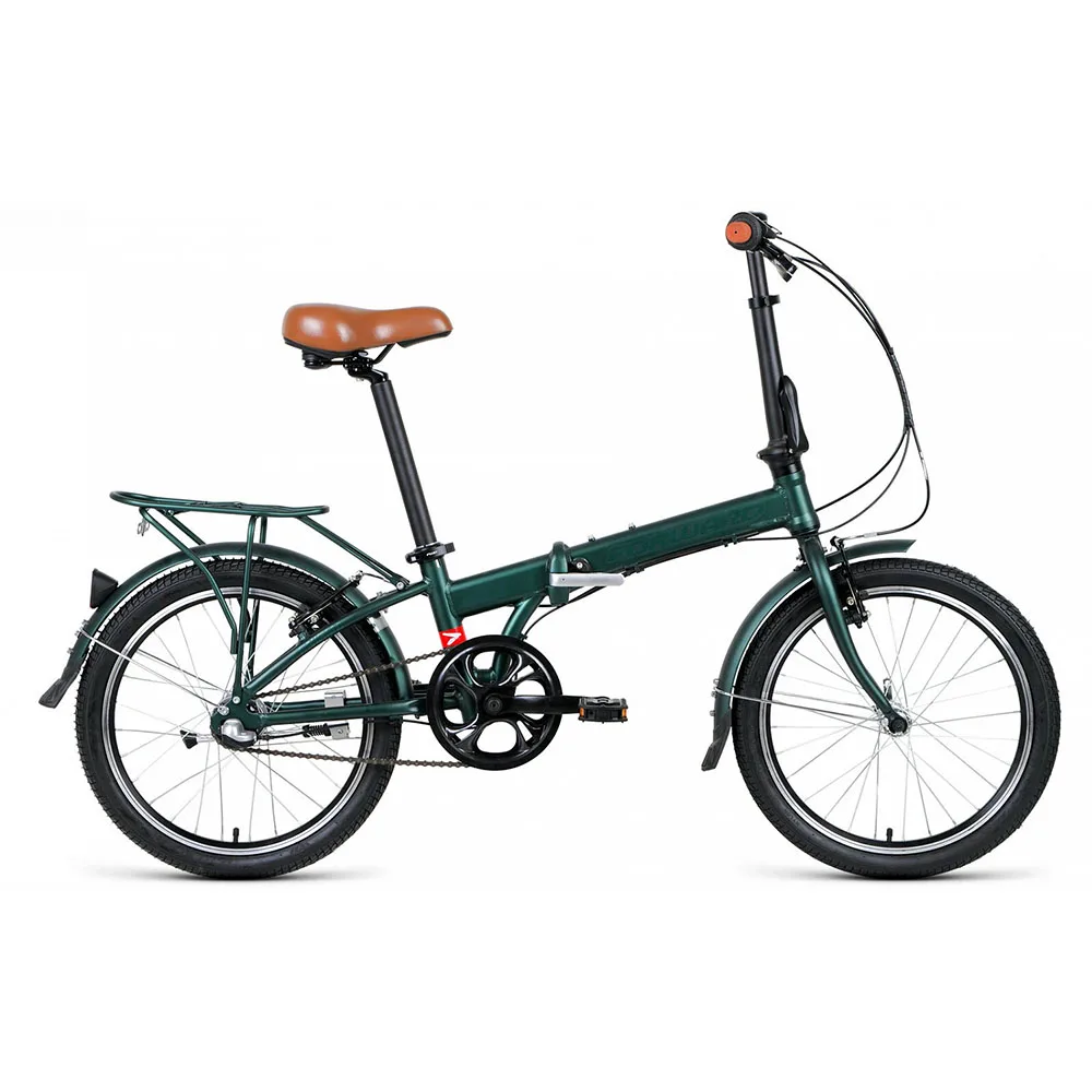 Велосипед FORWARD ENIGMA 20 3.2(20" 3 ск. рост 11" скл - Цвет: Зеленый