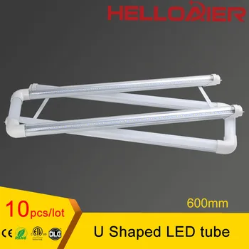 

2ft led lamp kitchen christmas lights garage U shaped led tube light 18W 600mm 10-Pack free shipping