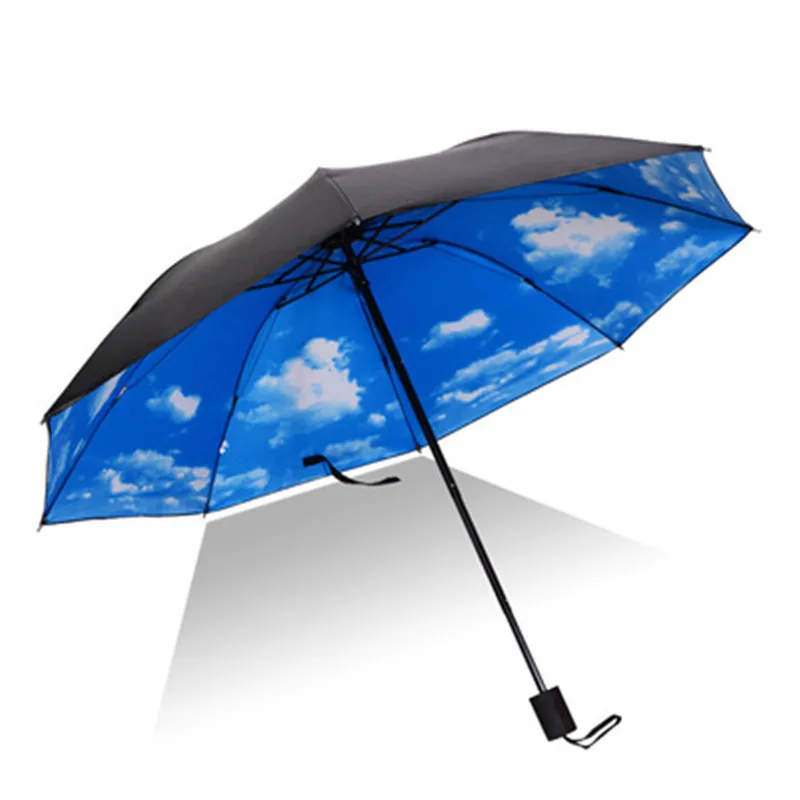 

Kristian Kerr 2018 NEW Umbrellas Creative Prevent Folding Umbrellas head Female Sunny Parasol Anti-UV Sunny and rainy Umbrella