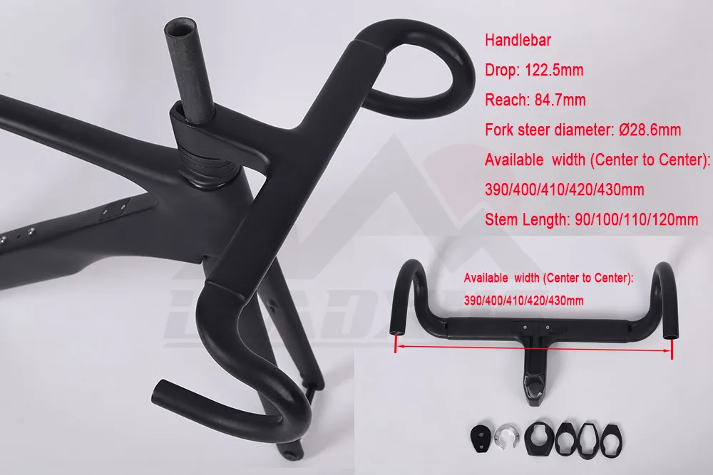 Clearance LEADXUS 2019 Newest CLR350X Disc Brakes Aero Carbon Fiber Racing Bicycle Frame Road Aero Racing Bike Frame 46/49/52/54/56/58cm 5