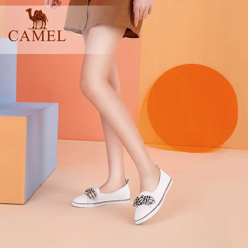 CAMEL/женские весенние новые повседневные белые туфли женские из натуральной кожи