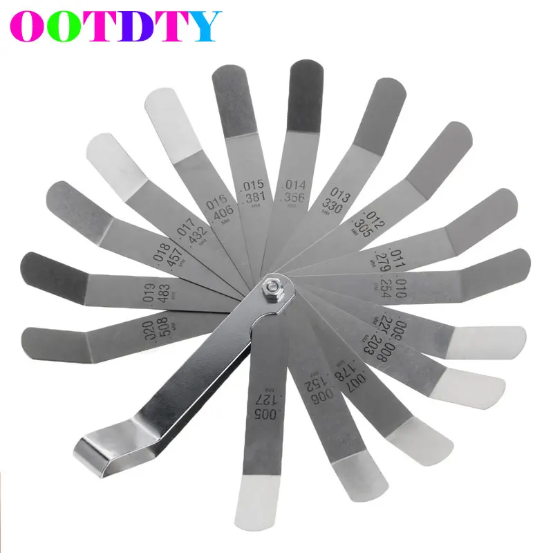 OOTDTY High Strength Metric Offset Feeler Gauge 0.020 0.019mm Valve