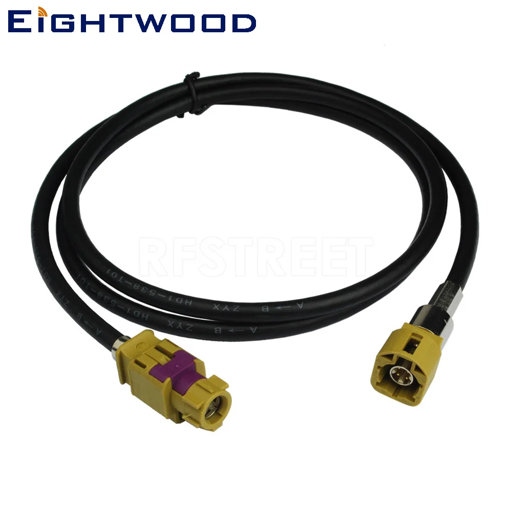 Eightwood Custom FAKRA HSD Новая высокоскоростная передача автомобиля код K Карри LVDS 120 см