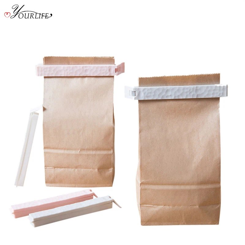 

OYOURLIFE 5pcs/set Reusable Plastic Bag Clip Food Snack Fresh Keeping Moistureproof Sealing Clip Storage Helper