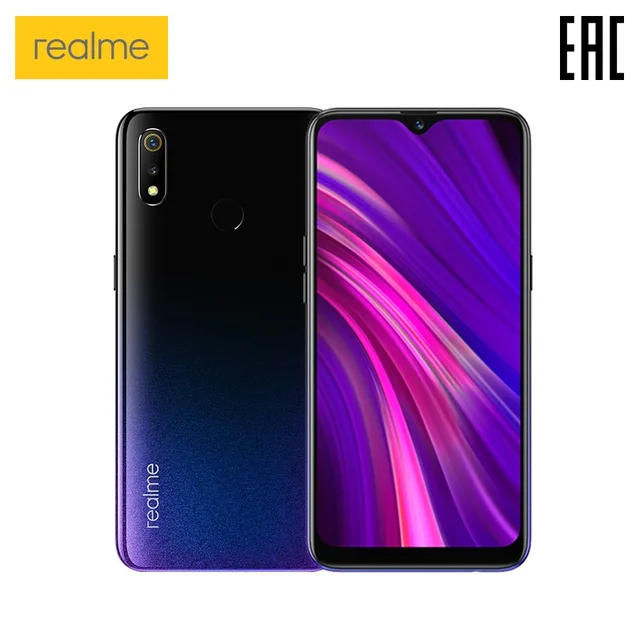 Смартфон realme 3 4+64 ГБ - Мощный процессор, Двойная AI-камера, Аккумулятор 4230 мАч [официальная российская гарантия]