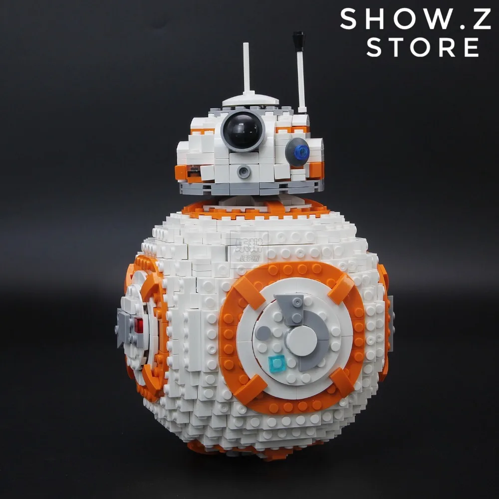 

[Show.Z Store] [No Box] Lepin 05128 BB8 BB-8 75187 1238Pcs Star Series The Force Awakens Action Figure Block