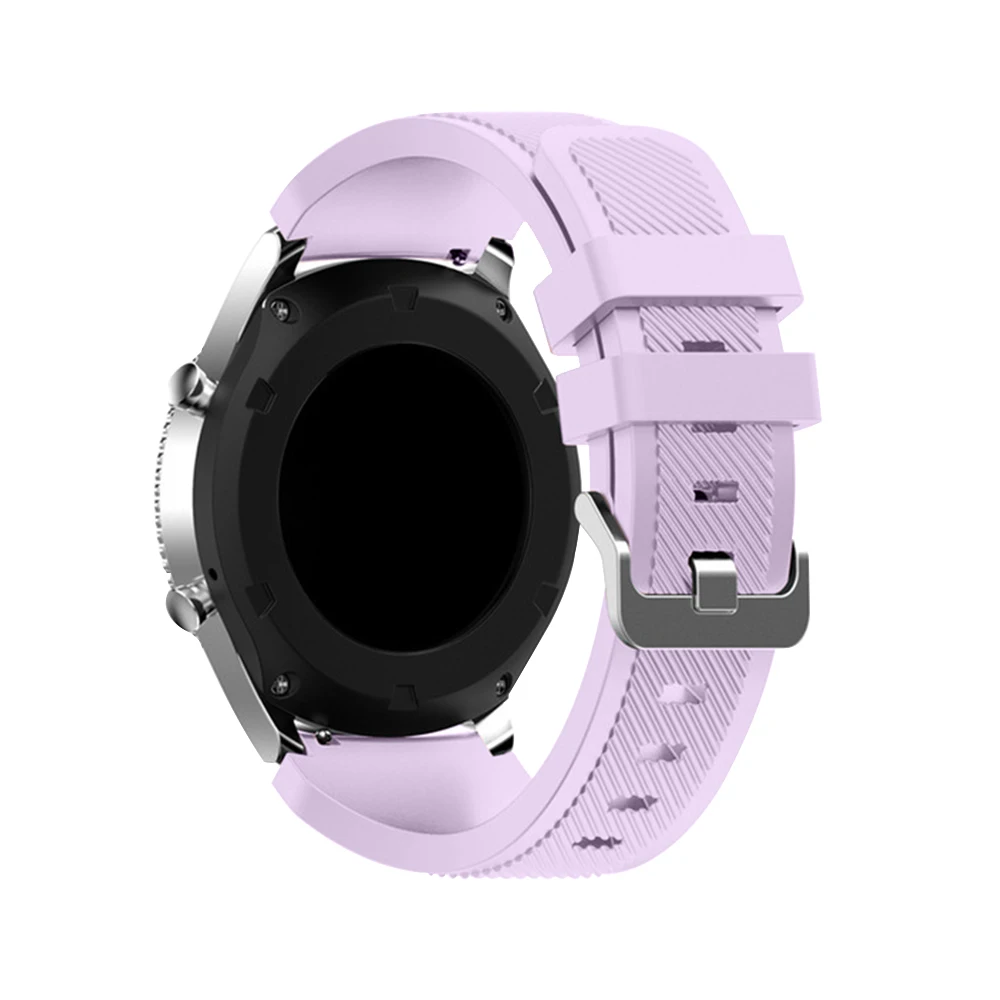 Gear S3 Frontier ремешок для samsung Galaxy watch 46 мм 42 мм ремешок S4 active/active 2 20 мм 22 мм ремешок для часов amazfit bip gts/gtr - Цвет ремешка: lilac