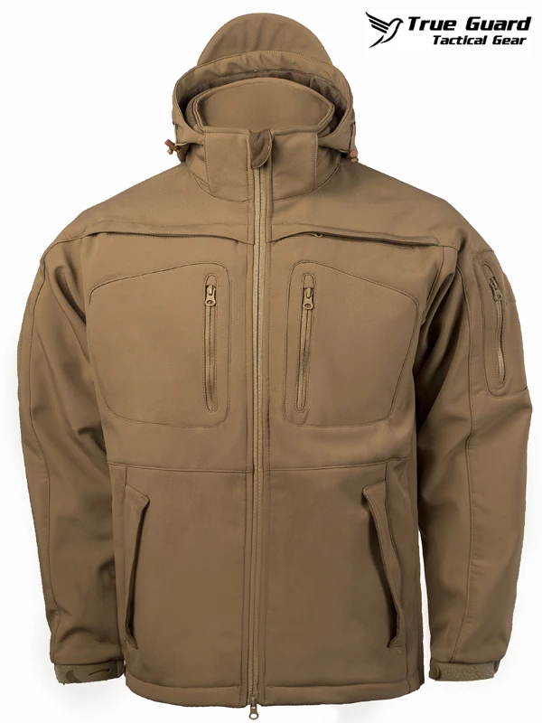TrueGuard Police Softshell Jacket TGJO-040 Coyote-1
