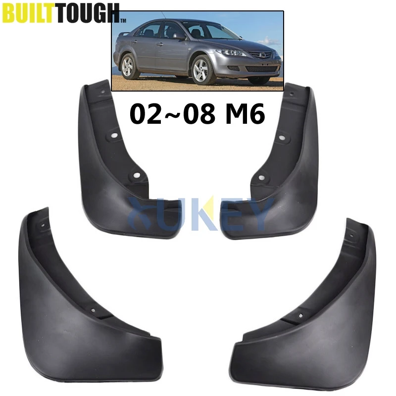 

Set Molded Mud Flaps For Mazda 6 Sedan 2003-2008 GG Mudflaps Splash Guards Mud Flap Mudguards Fender 2002 2004 2005 2006 2007