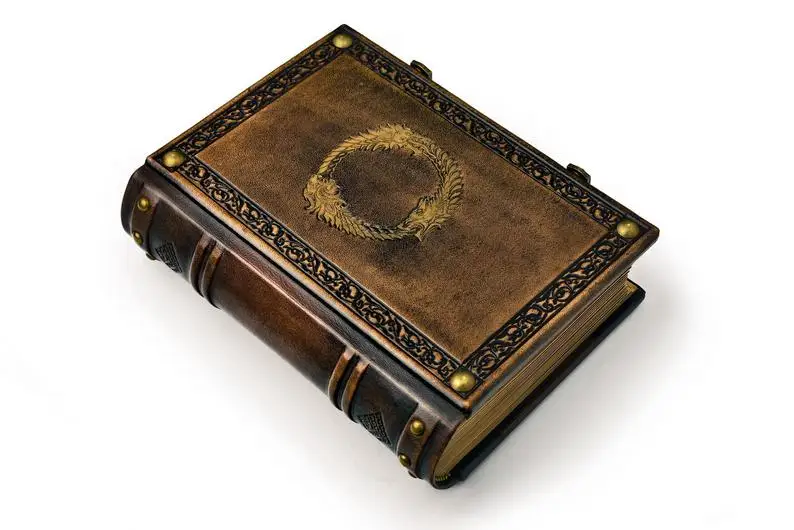 8 &quotx 10&quot большой кожаный журнал в средневековом стиле Gamer handbook Elder journal Wizard sketchbook