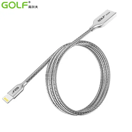 

100% Original GOLF Kirsite 1m Charger For Apple iPhone 7 8 X 6S 6 5S 5 iPad Air 2 mini 2 Fast Charge Cable Wire Cord
