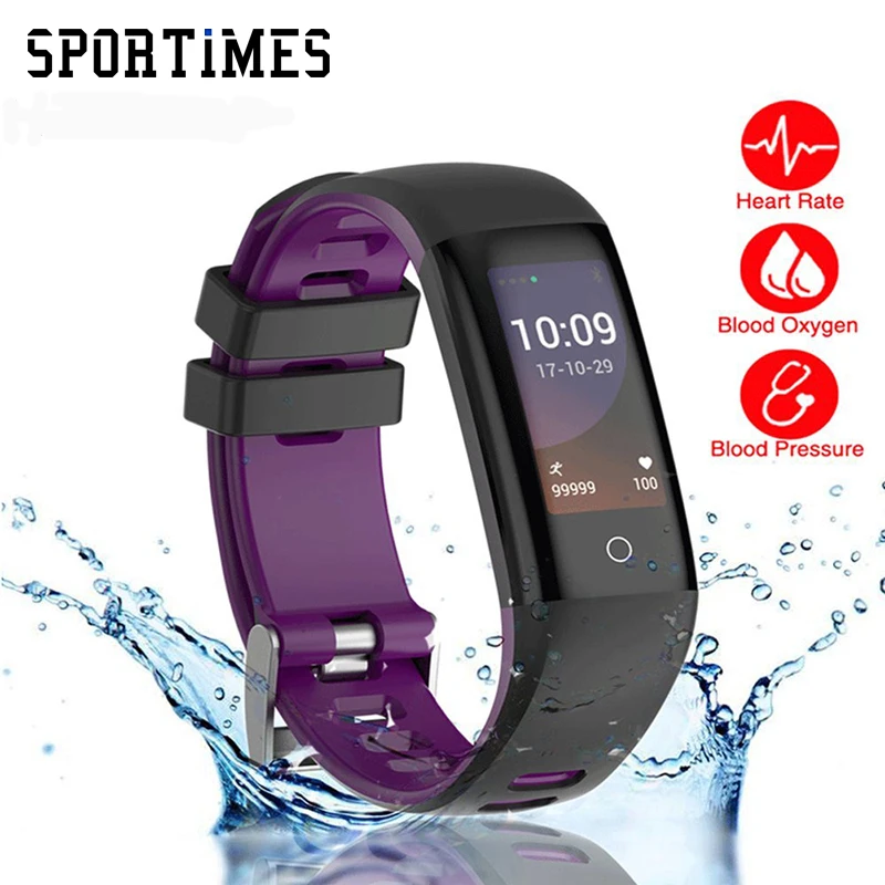 

sportime r16 Heart Rate Monitor Blood Pressure Smart Bracelet Full View IPS Screen Smart Band Colorful Screen Band pk Tezer R5