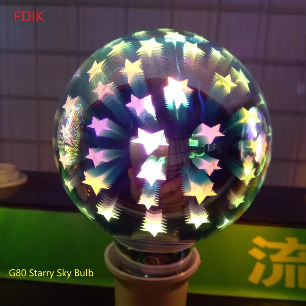 Vintage Edison bombillas E27 4 W 220 V LED Firework 3D decorativo Edison bombillas lámpara de fiesta salón lamparas de techo Vintage Edison bombillas E27 4 W 220 V LED Firework 3D decorativo Edison bombillas lámpara de fiesta salón lamparas de techo