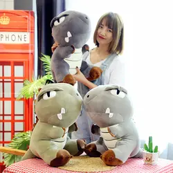 2018New 45 см динозавров мягкие плюшевые игрушки мультфильм животных Peluche подушки милые куклы детские игрушки подарки на день рождения для