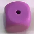 1 шт 13 мм квадратные силиконовые бусины без бисероплетения пищевого качества силиконовые бусины в виде игральных костей прорезывание зубов Детские Жевательные бусины мама DIY бусины - Цвет: Medium Purple