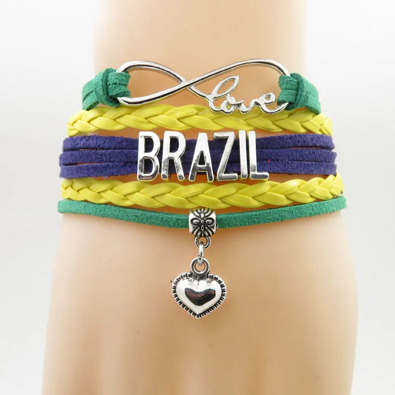 Brazil Friendship Bracelet Womens Bracelet Brazil Love Brazil