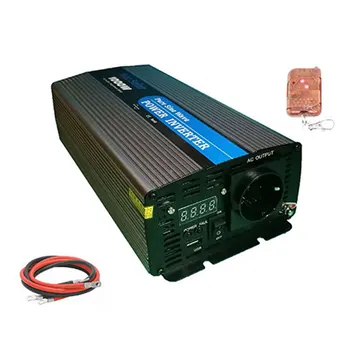 

Inversor solar 1000w 12v Onda pura LCD + Mando + Cables de 16mm2 WccSolar