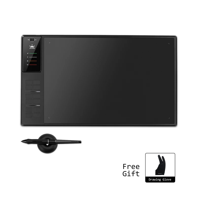Графический планшет HUION Giano WH1409 V2 для рисования беспроводной создания рисунков и