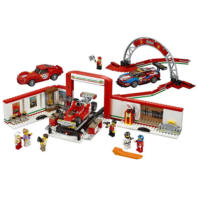 

28019 942Pcs City SPEED CHAMPIONS Ultimate Garage Model Figure Blocks Compatible Legoe Building Bricks Toys For Children