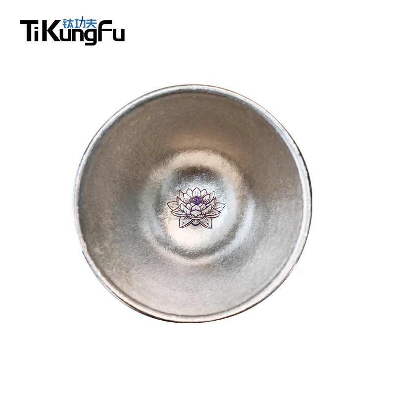 Ограниченная Tikungfu титановая чашка для чая горячая Распродажа спирт 50 мл Саке посуда горячий напиток виски коньяк ультра легкий