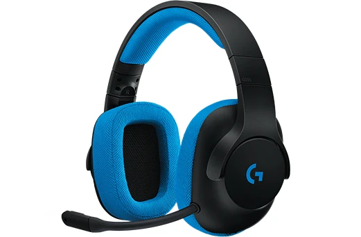 

Logitech G233, Game console + PC/Gaming, Binaural, Head-band, Black, Blue, Wired, 2 m