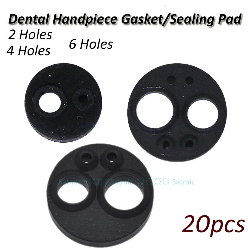 20pcs Dental Handpiece Gasket Dental Handpiece 2 Holes 4 Holes 6 Holes