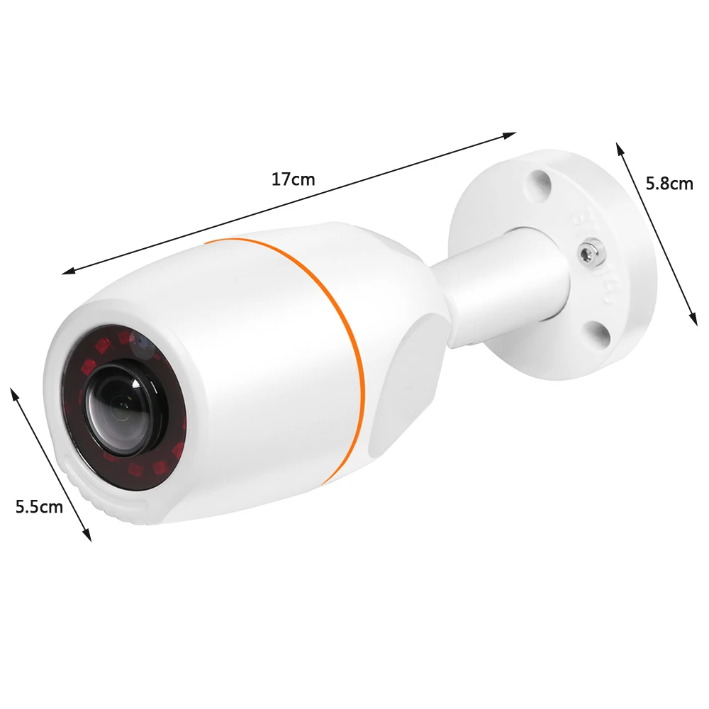 2MP 4MP AHD Bullet рыбий глаз наружная камера sony IMX323 CMOS сенсор металлический корпус ИК ночного видения 180 градусов Водонепроницаемая камера