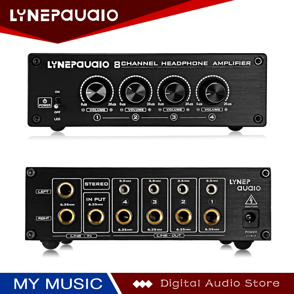 Headphone Splitter Headphone Amplifier Comparator 2 Input 8 Output of The Studio 8 Way Headphone Monitor 2 Channel Mix Input