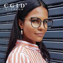 CGID, женские модные компьютерные очки, анти Синие лучи, блокирующий фильтр, очки, модные очки, лучше спящие, круглые очки CT10