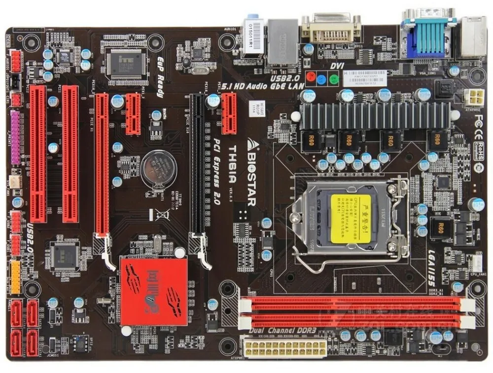 Для Biostar TH61A LGA1155 DDR3(заменяет P8H61M LX LE LX3 плюс GA-H61M-DS2 GA-H61M-S1 GA-H61M-D2P-B3/S2V-B3/S2-B3