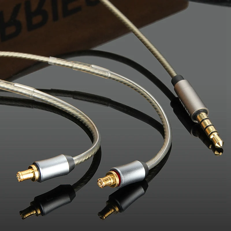 Earmax 3,5 мм для A2DC кабель для наушников HIFI посеребренный аудио провод с микрофоном для LS50/70E40/50/LS200/300 для ATH-CKR100/ATH-CKR90
