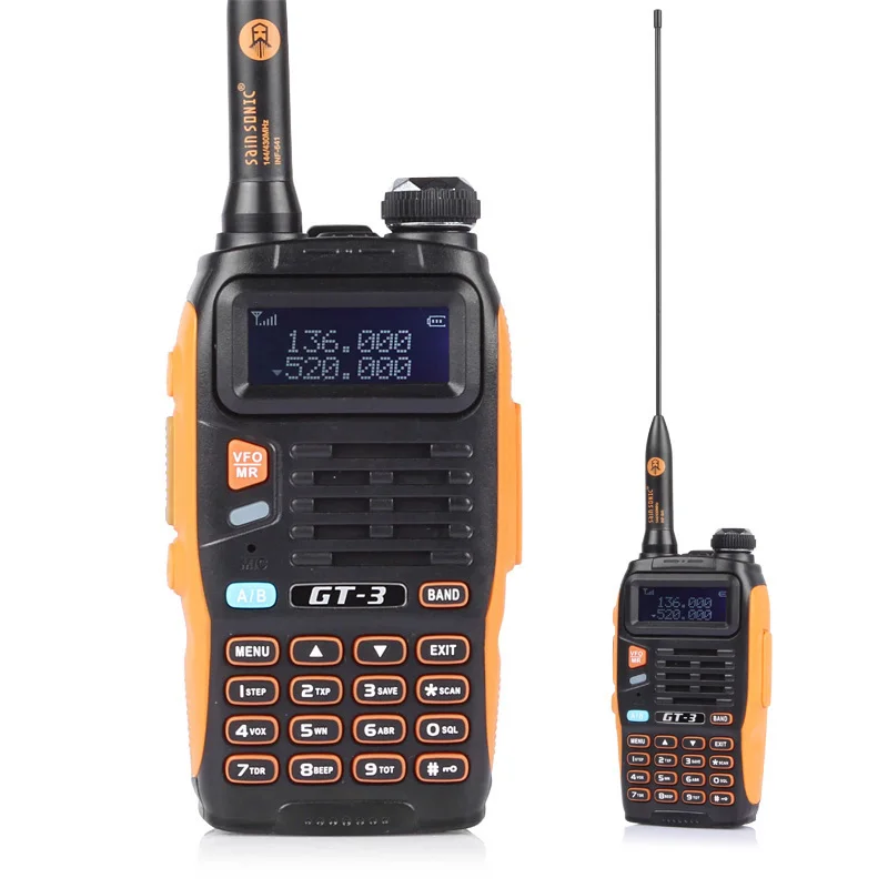 Baofeng GT-3 MARK II трансивер двухстороннее радио двухдиапазонный UHF/VHF антенна автомобильное зарядное устройство ручной с 21 см высоким