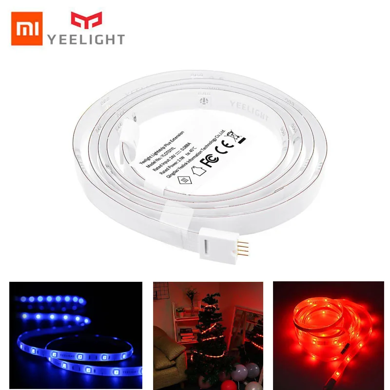 

Yeelight xiaomi YLOT01YL 1M 2.1W RGB 24 LED Smart Light Strip Extension Plus DC24V for most home decor lighting scenes