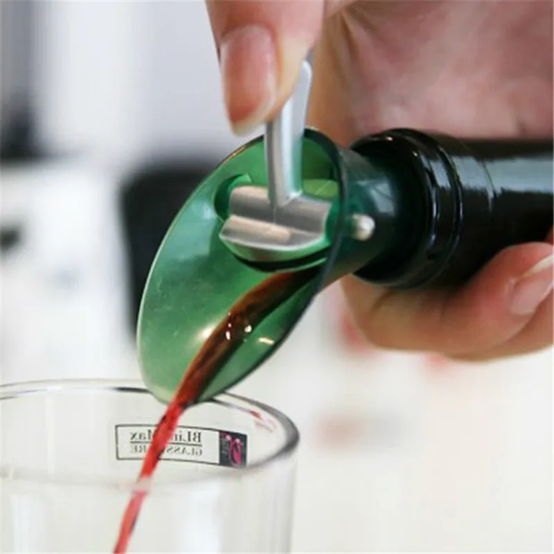 

Mrosaa 1Pc Wine Aerator Bottle Plug Shutoff Silicone Funnel Alcohol Champagne Stopper Pour Pourer Barware Bar Tool Gift