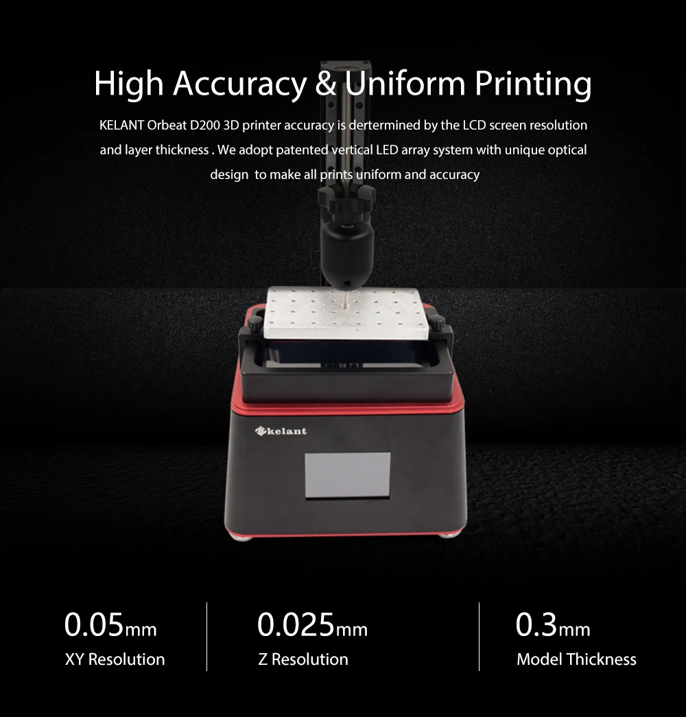 Новейший Orbeat D200 3d принтер Фотон УФ Смола SLA светильник-лечение 3,5 ''Настольный Impresora 405 нм полимерные принтеры размера плюс 3d Друкер