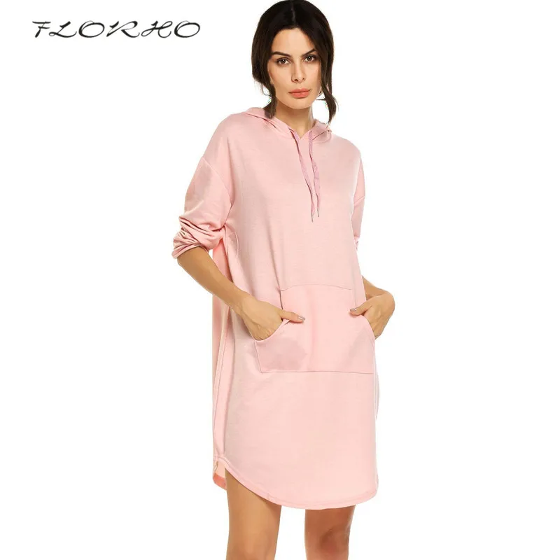 Autumn Spring Oversized Hoodies Womens Long Hooded