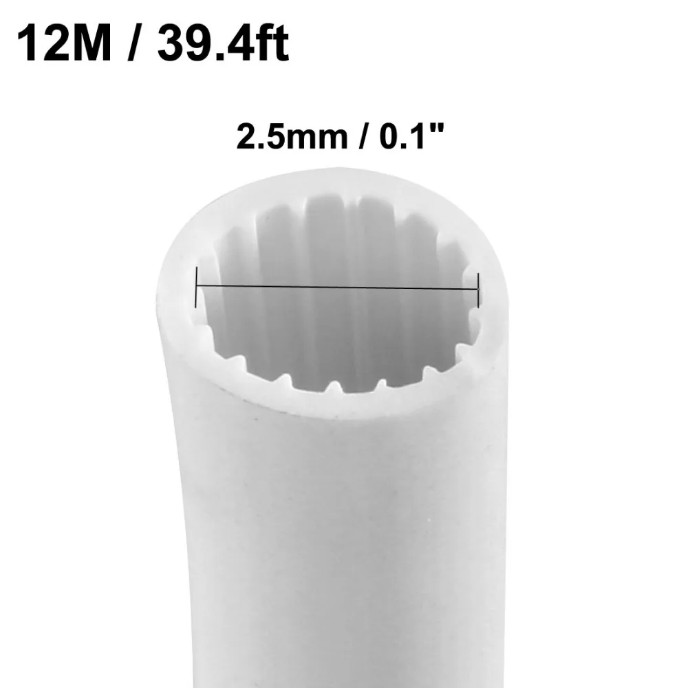 

Uxcell 1Pcs 2.5mm Inner Dia 12M/39.4ft Length White PVC Marking Tube Sleeving Wire Pipe Organizer 1mm2 Cable For M-1Std C-100T