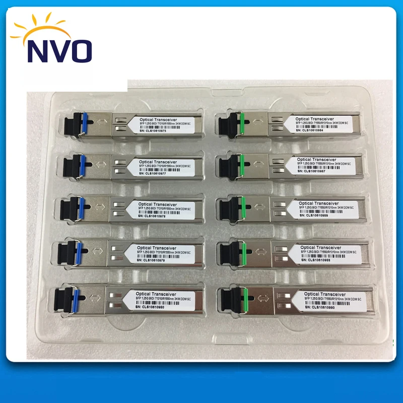 

Free Shipping 1Pair,1.25G,SM,1310/1550,5KM,SC,DDM,Single Mode,Simplex,WDM,SC BiDi Fiber Optical SFP Transceiver Module