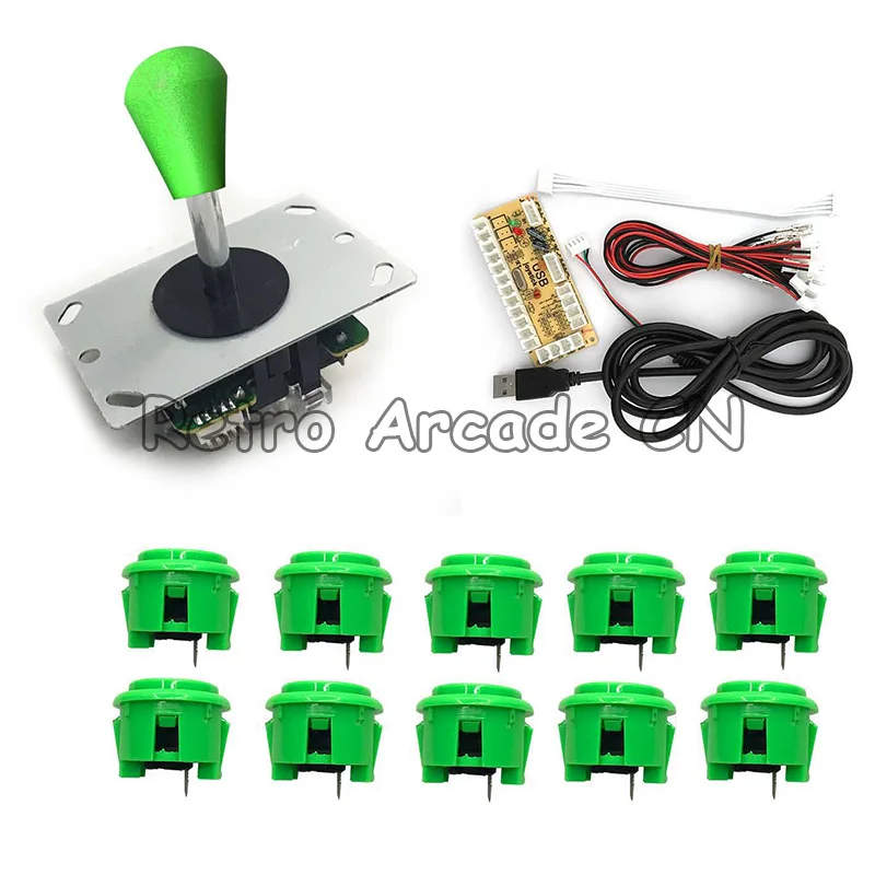 

Zero Delay Arcade Game USB Encoder PC Joystick DIY Kit with Joystick Arcade Button for Mame Jamma