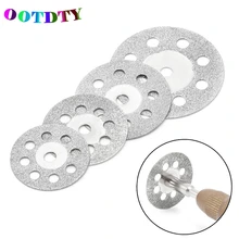 OOTDTY 5 шт./компл. 20 мм/22 мм/25/30 Dremel аксессуары Алмазный шлифовальный круг пила для круговой резки диск комплект принадлежностей для вращающихся инструментов Dremel алмазные диски